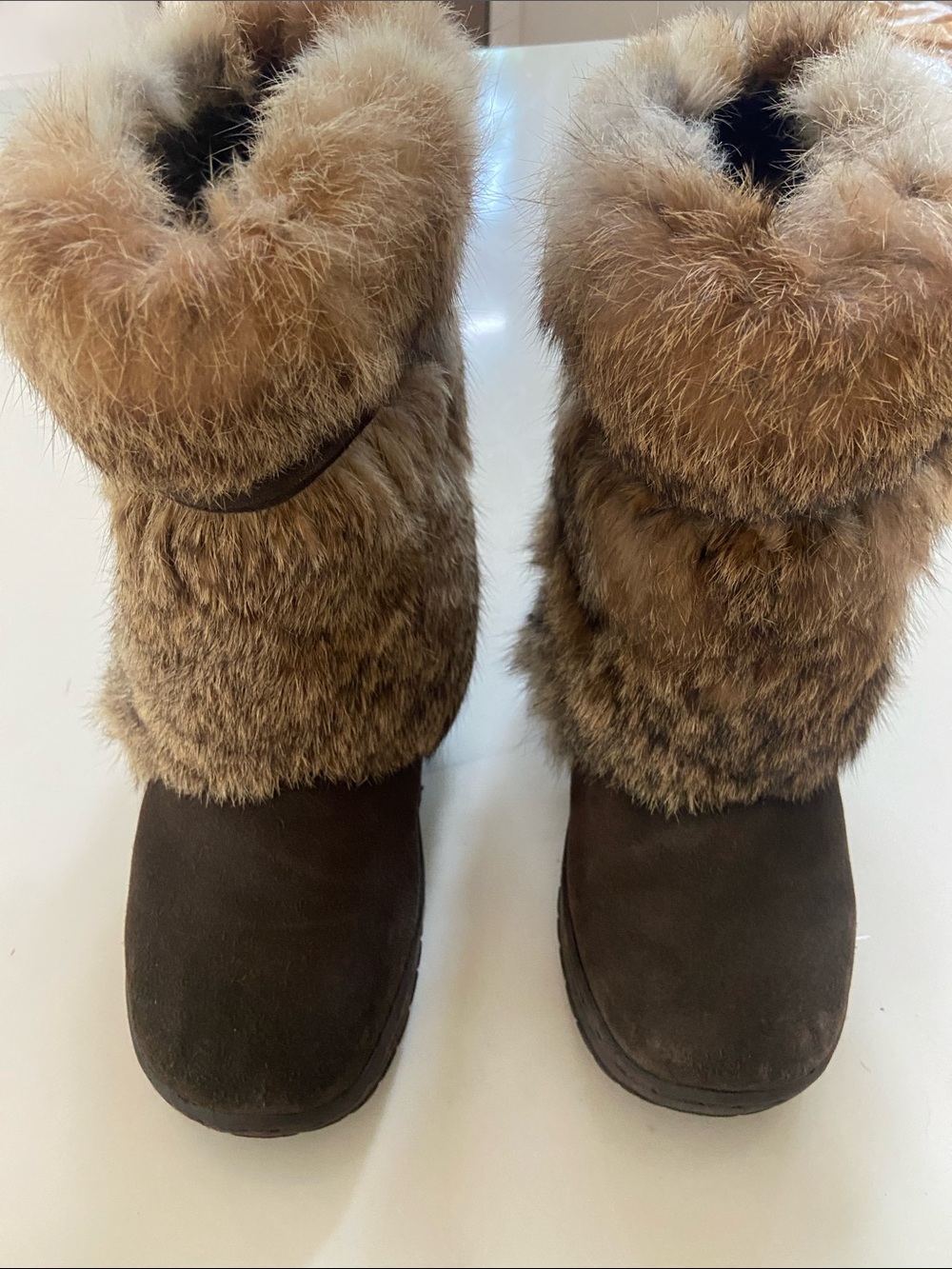 BearPaw Brown Faux Fur Winter Boots